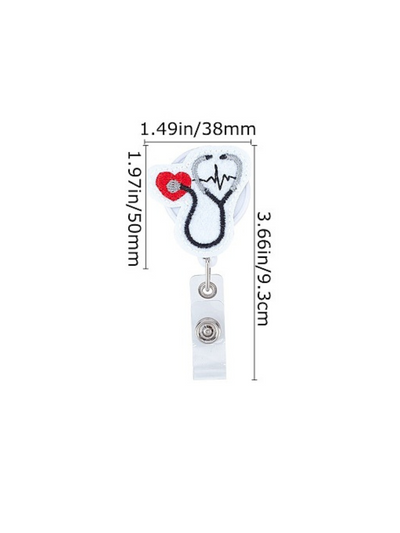 Stethoscope Retractable Badge Reel