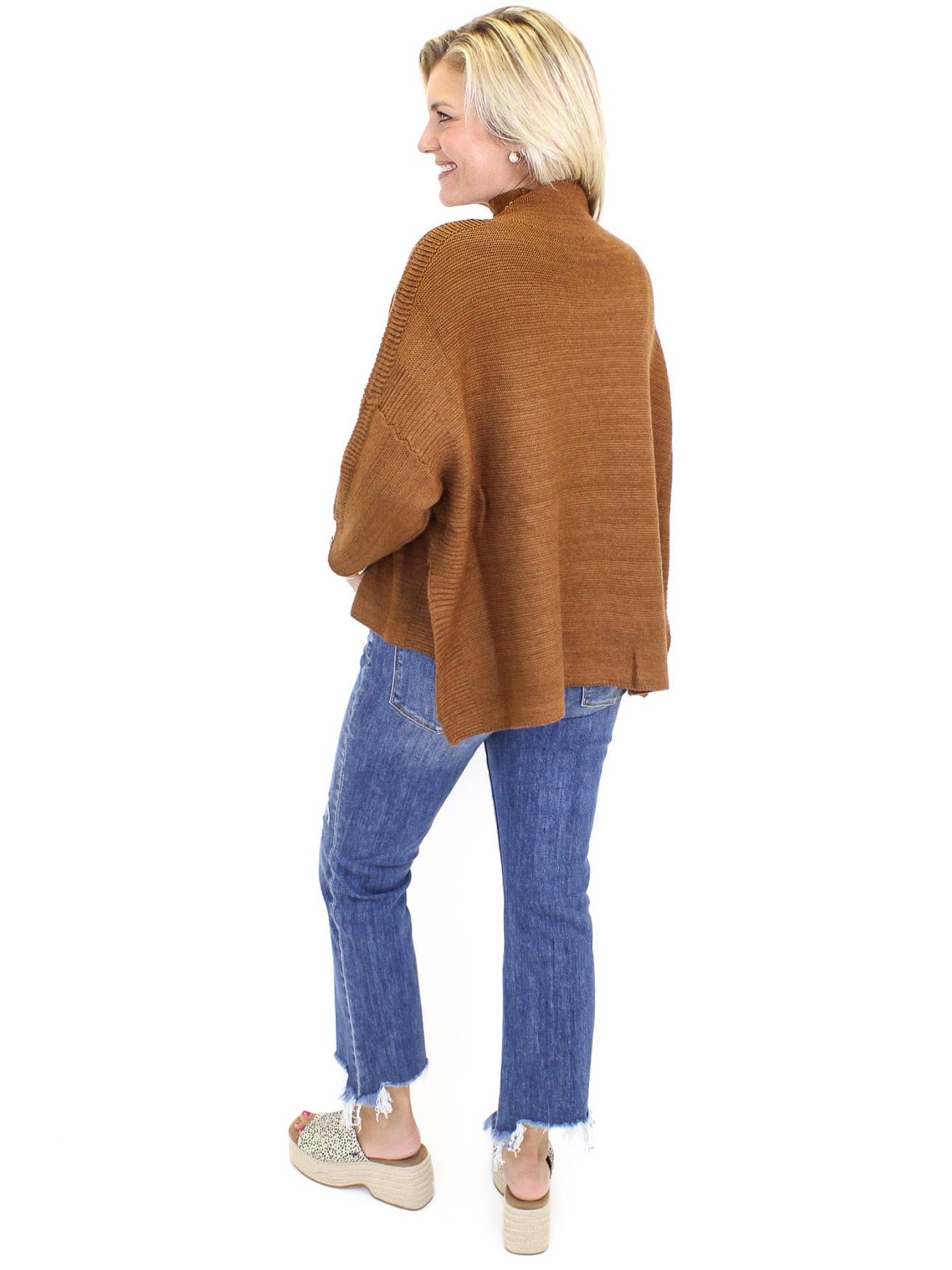 Kerisma Boho Sweater - Auburn back view.