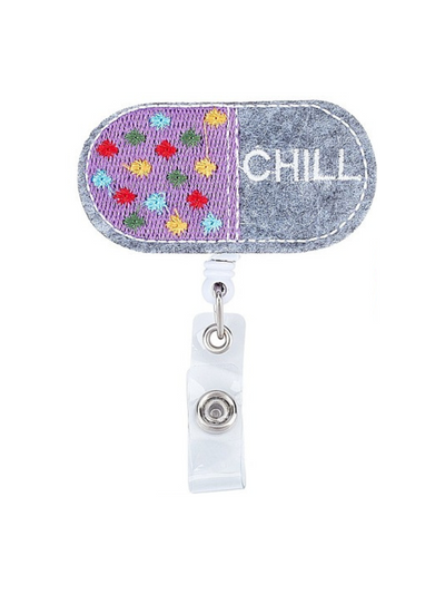 Chill Pill Retractable Badge Reel