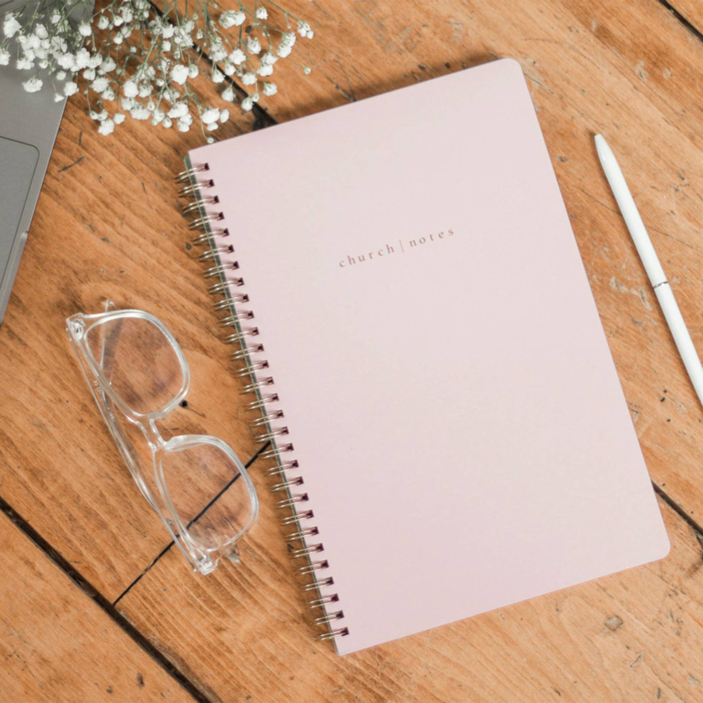 Church Notes Co. Spiral Church Notebook - Pink