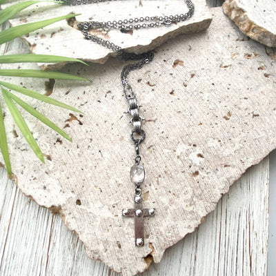 VB&CO Designs Handmade Jewelry Cross - Silver/Gold