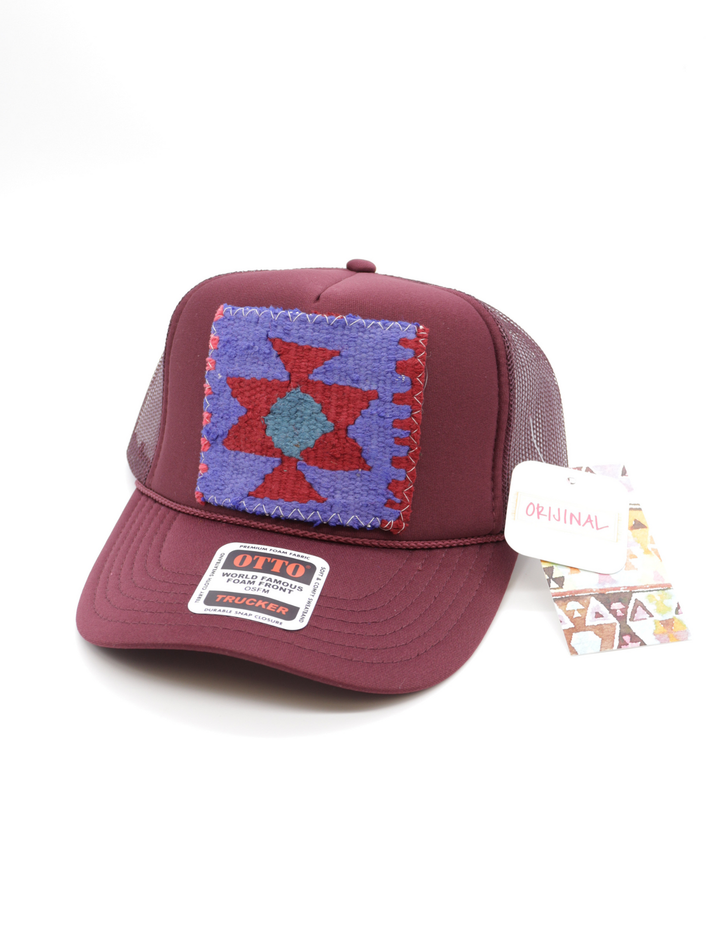 Orijinal Patchwork Trucker Hat - Merlot 