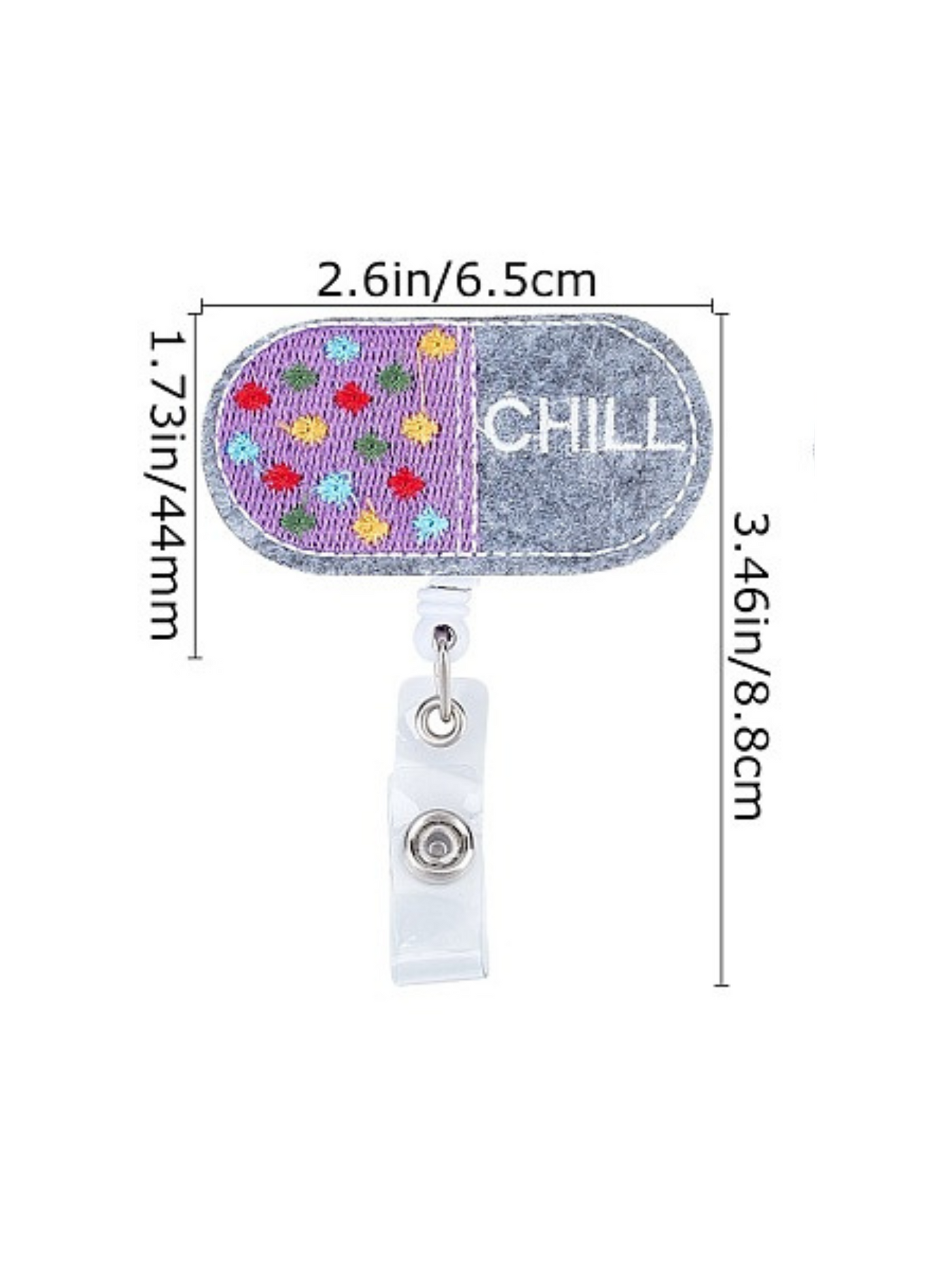 Chill Pill Retractable Badge Reel