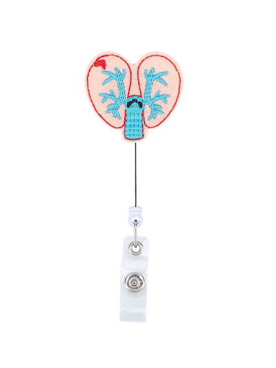 Lungs Retractable Badge Reel