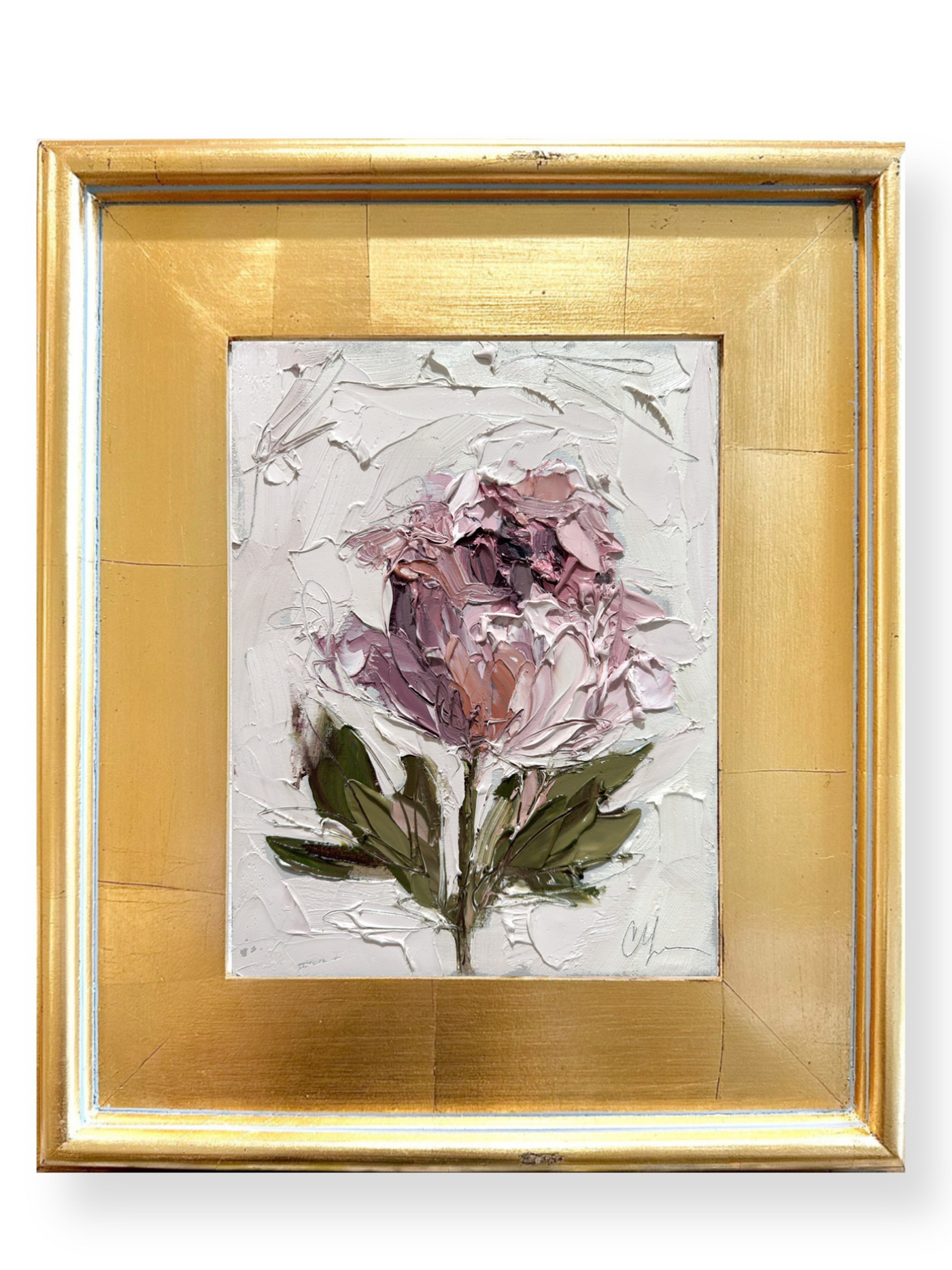 Pink Peony IX | 18" h x 15" w | Framed