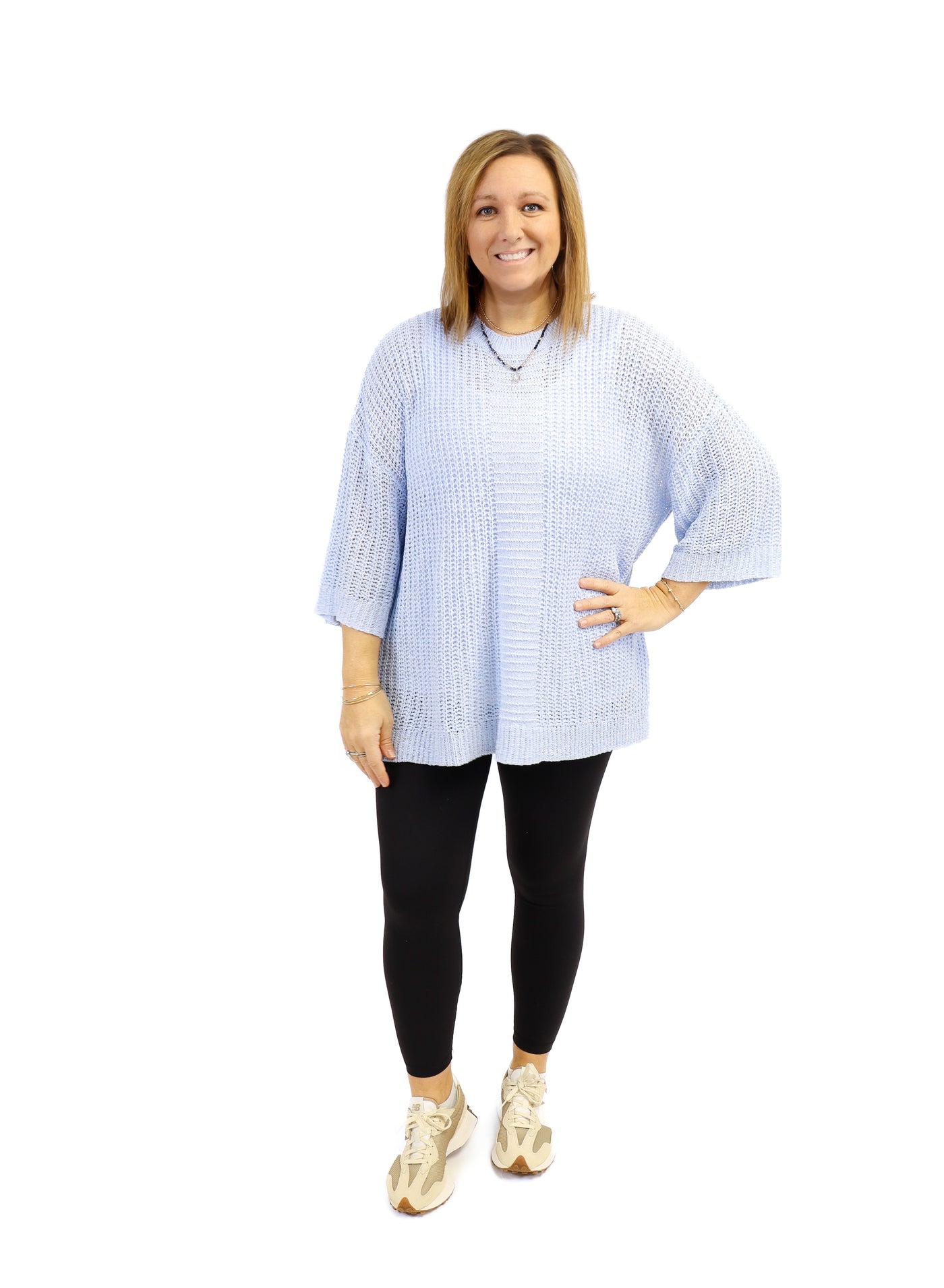 Mud Pie Thatcher Sweater - Light Blue