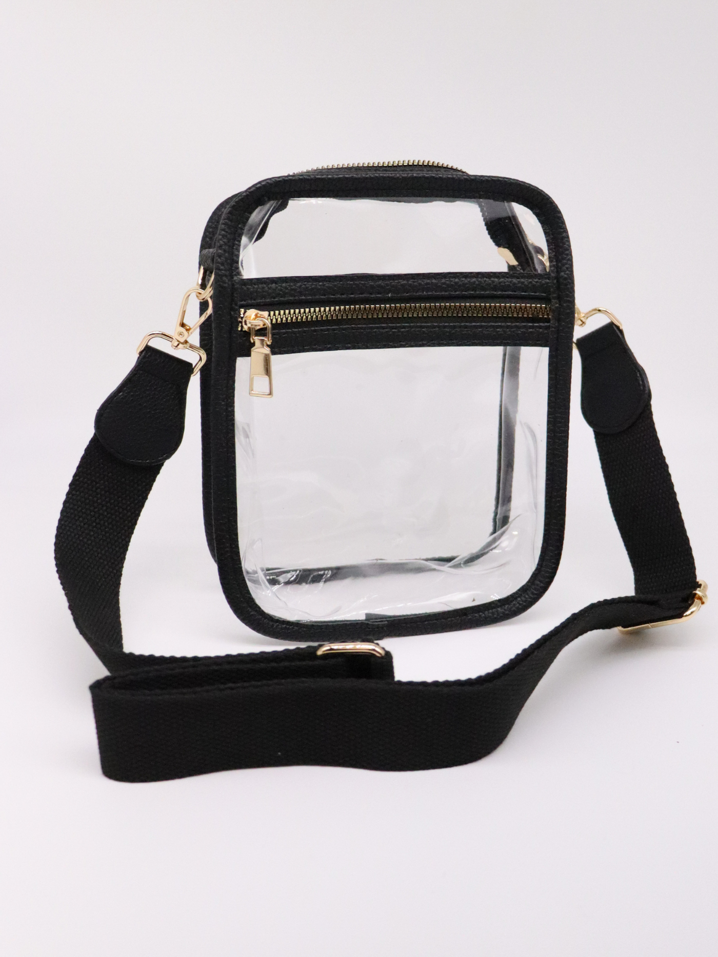 Black clear stadium bag.