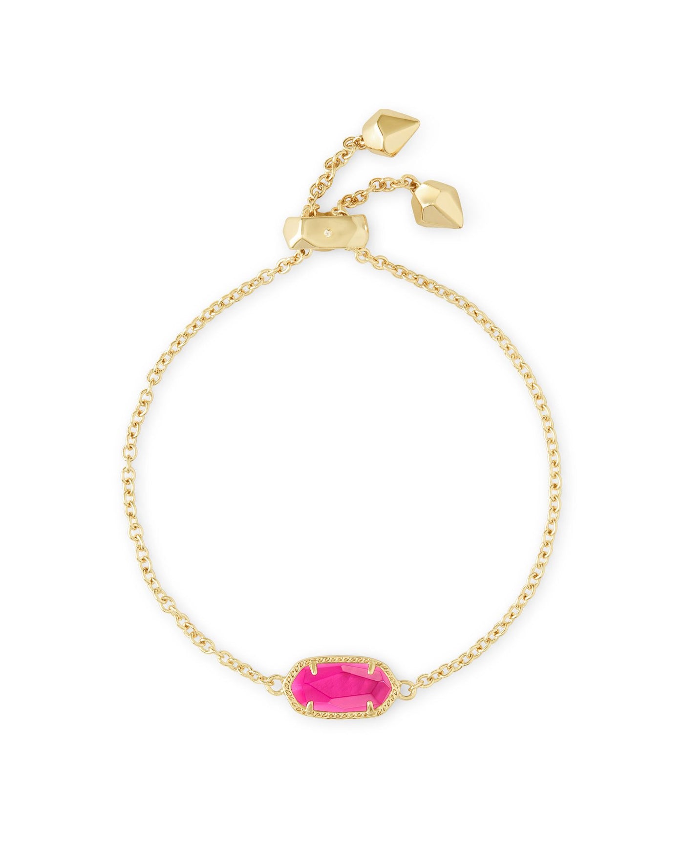 Elaina Gold Adjustable Chain Bracelet in Azalea Illusion | Kendra Scott