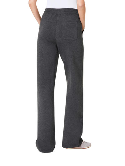 Spanx AE Brushed Straight Leg Pant - Dark Grey back view.