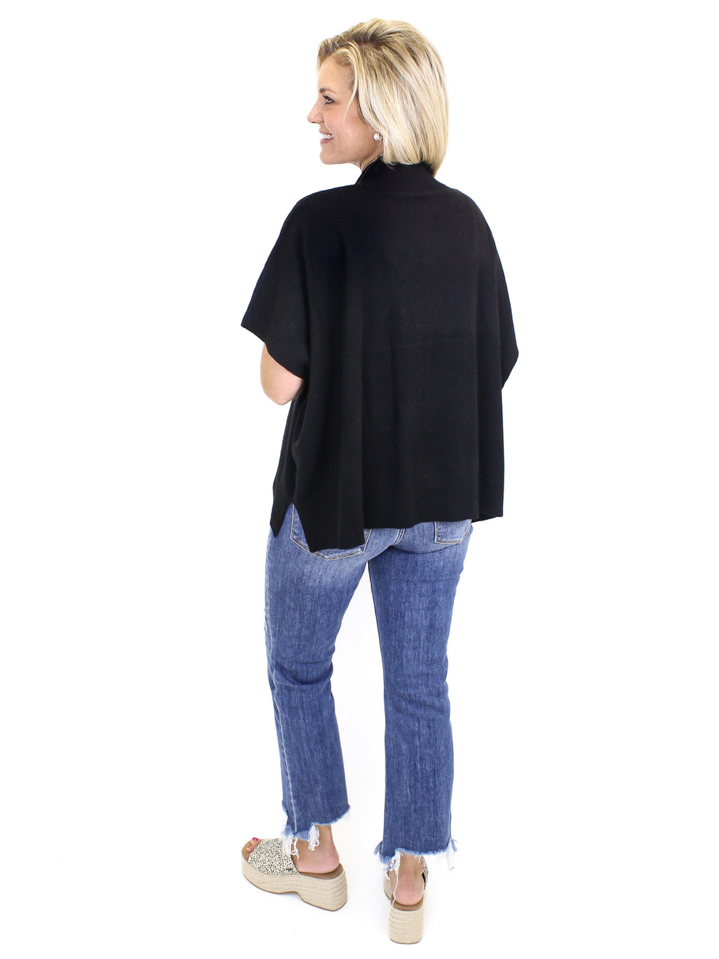 Kerisma Caroline Top - Black back view.