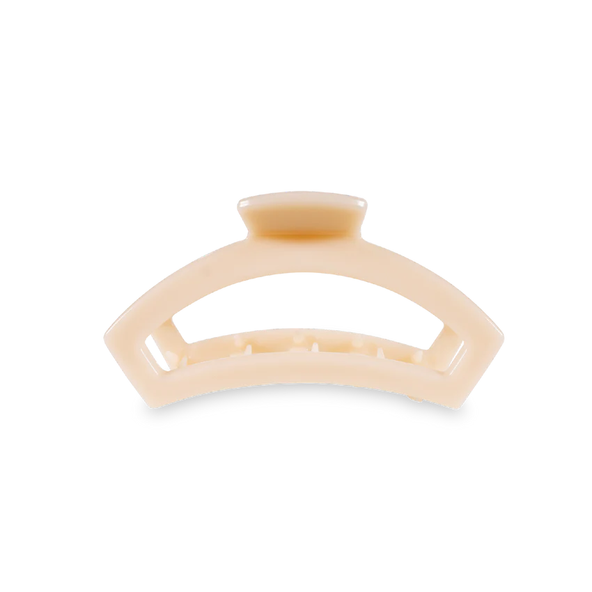 Teleties Open Small Hair Clip - Almond Beige