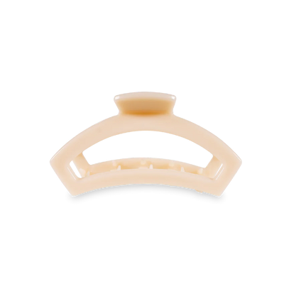 Teleties Open Small Hair Clip - Almond Beige