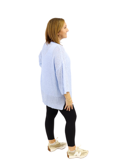 Mud Pie Thatcher Sweater - Light Blue