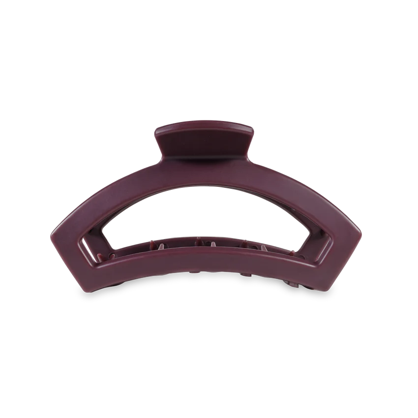 Teleties Open Medium Hair Clip - Burgundy Bliss