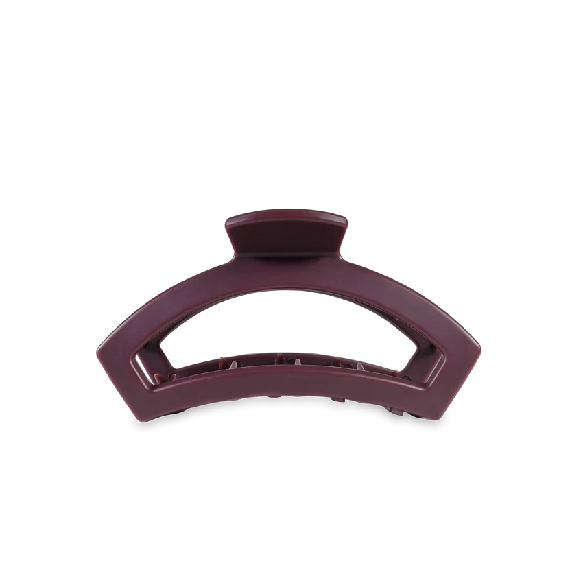 Teleties Open Tiny Hair Clip - Burgundy Bliss