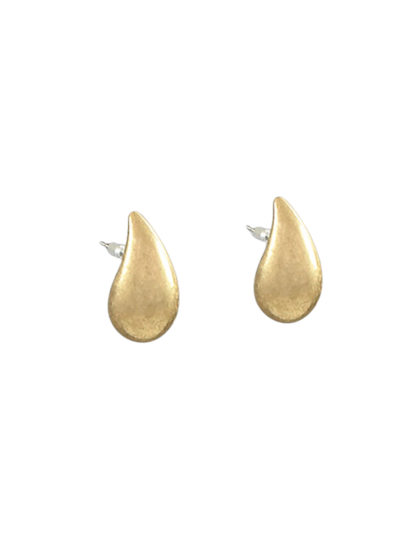 25mm Chunky Teardrop Earrings on white background.