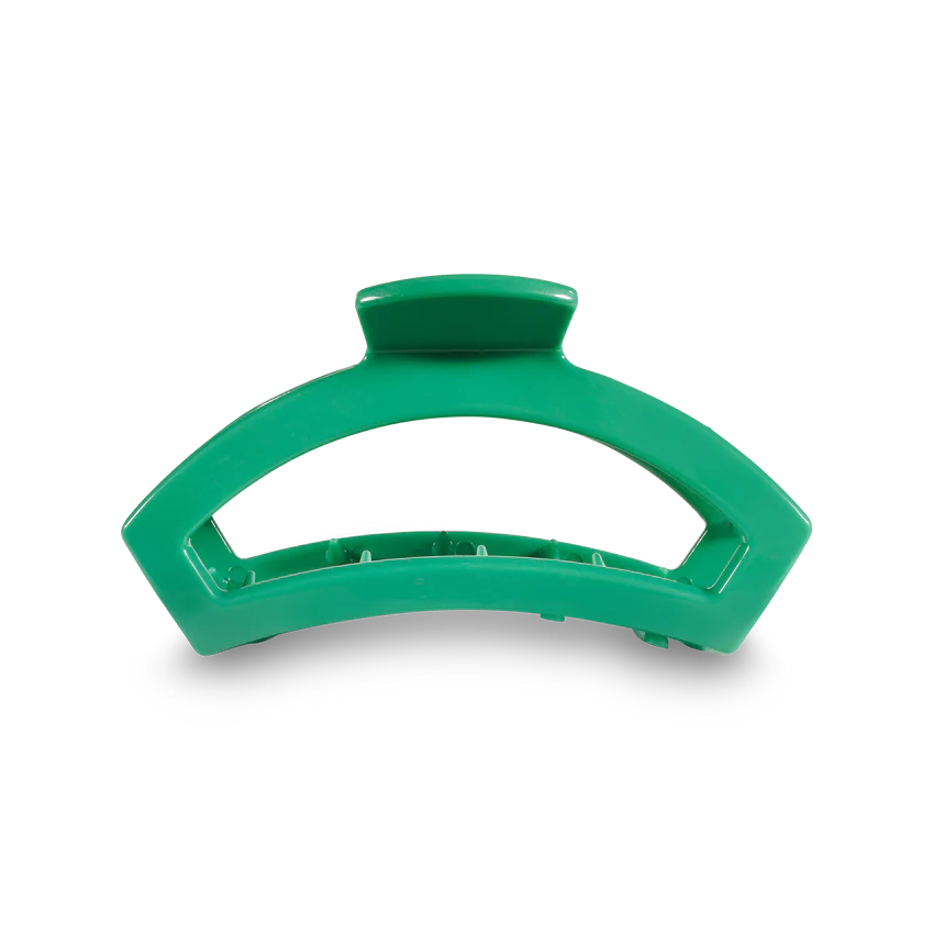 Teleties Open Medium Hair Clip - Green Come True