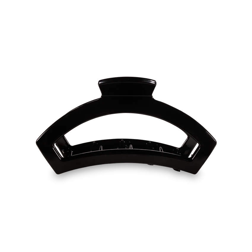 Open Jet Black Medium Hair Clip