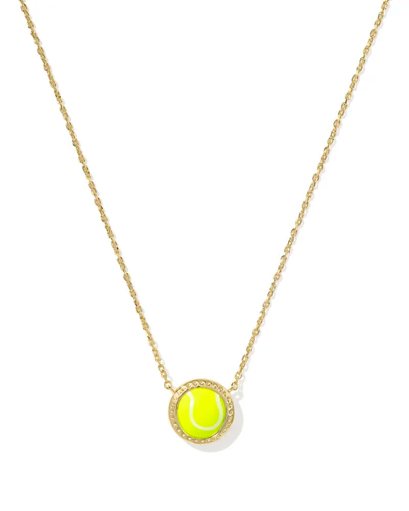 Kendra Scott Tennis Pendant Necklace in Gold