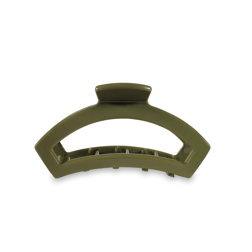 Teleties Open Tiny Hair Clip - Olive