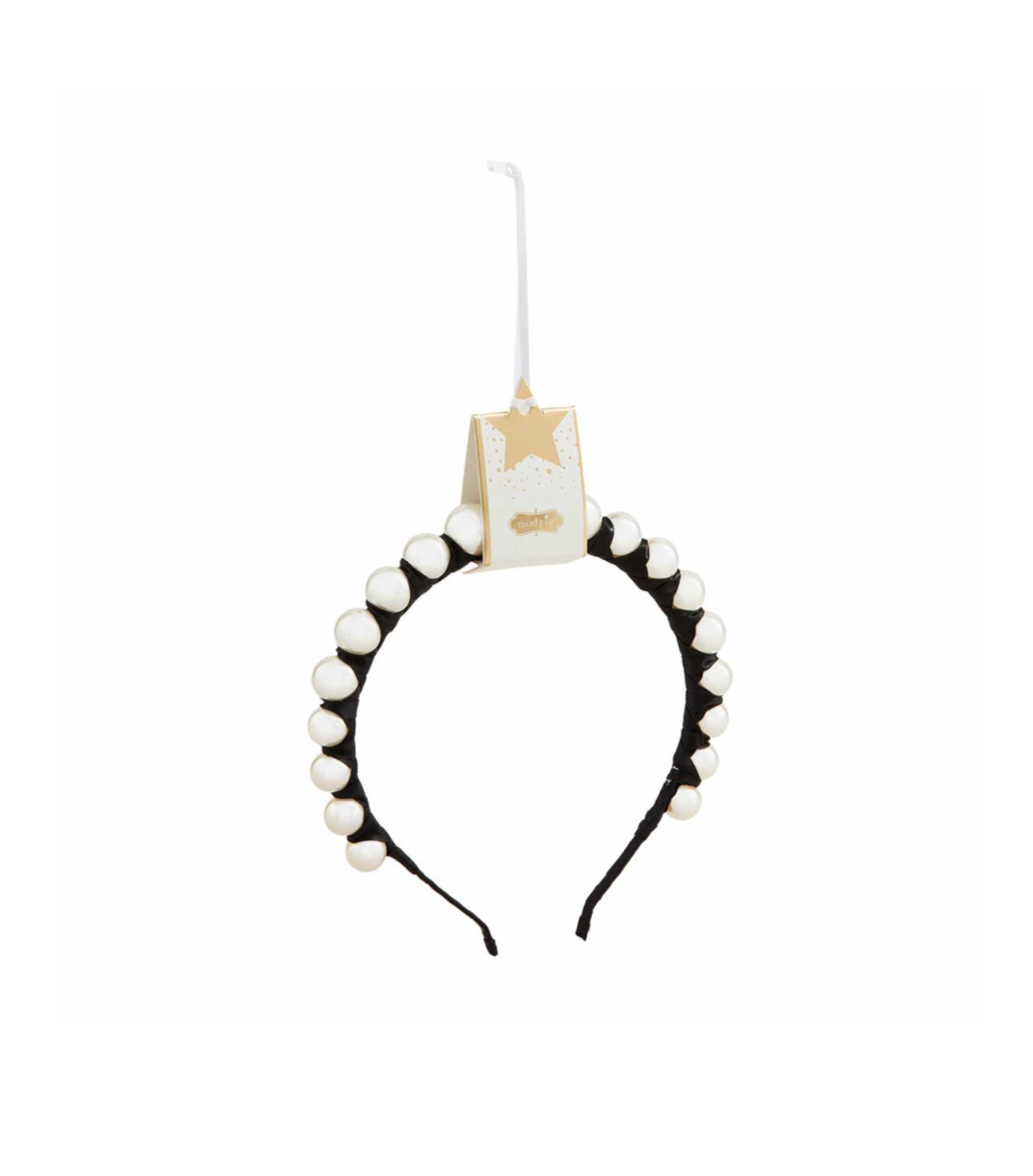 Mud Pie Pearl Headband - Black