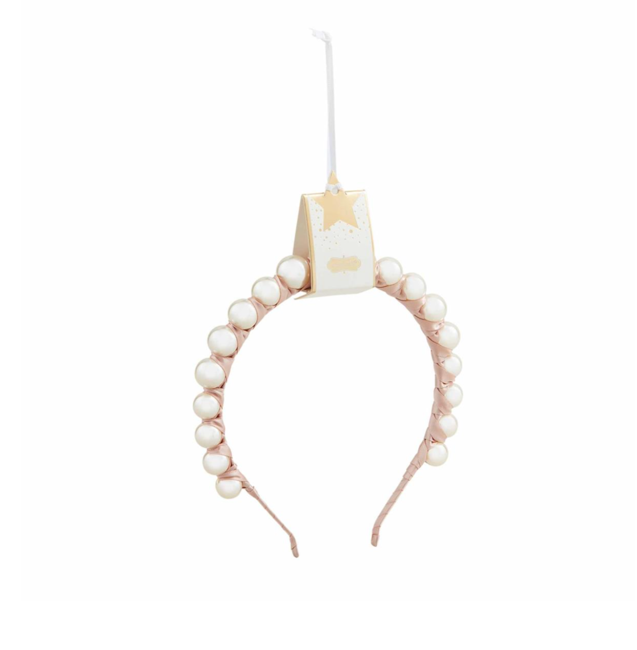 Mud Pie Pearl Headband - Blush