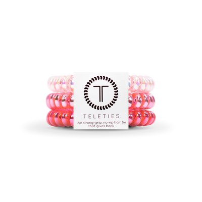 Teleties Small Hair Ties - Think Pink