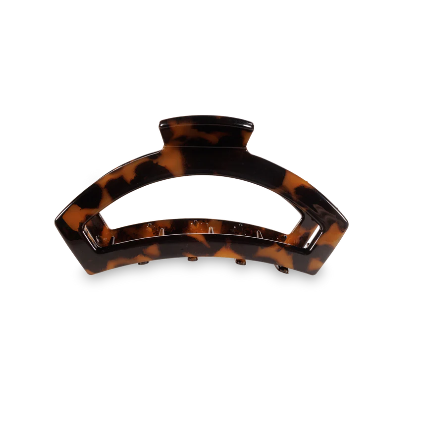 Teleties Open Small Hair Clip - Tortoise