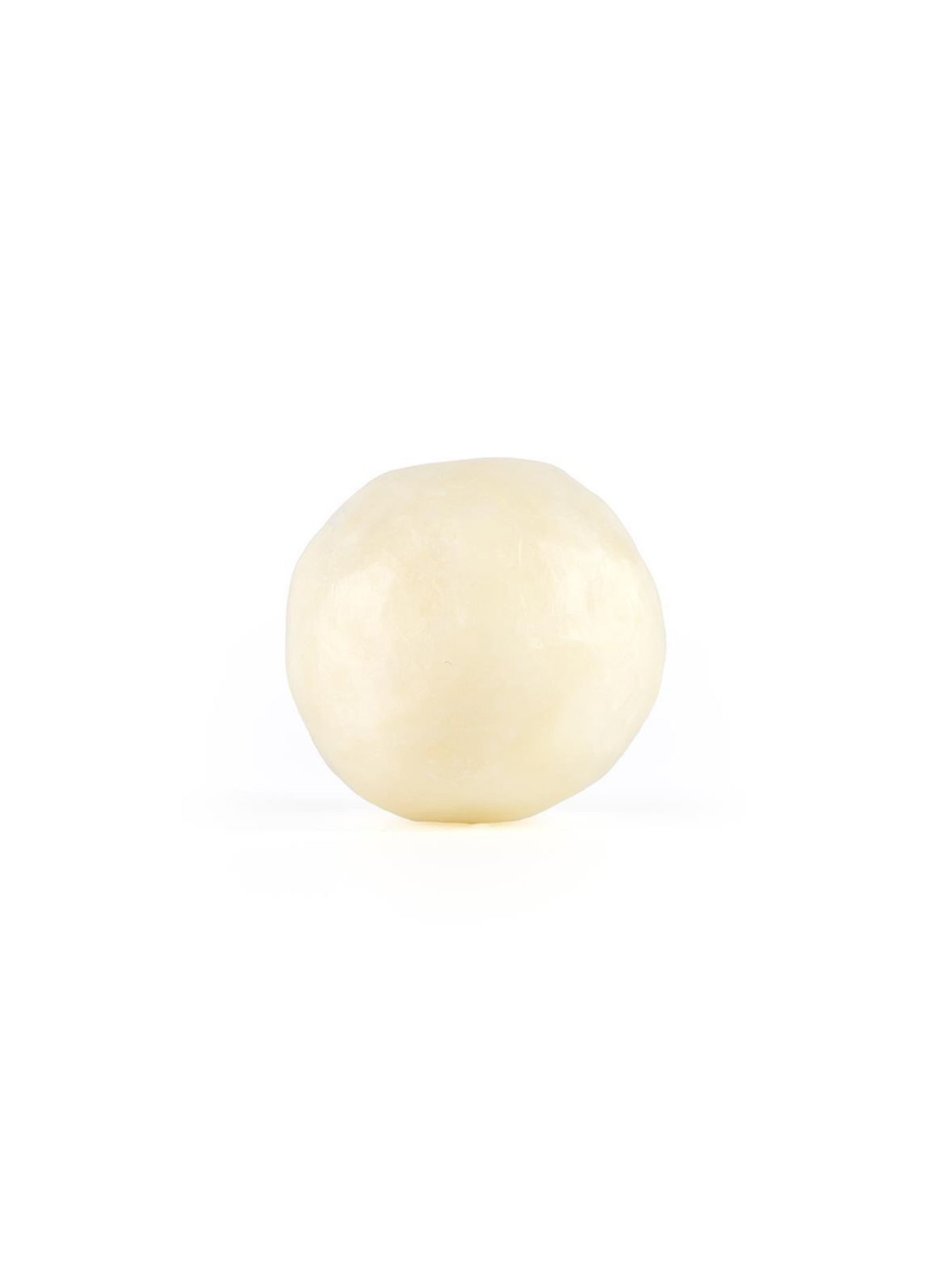 Cream soap sphere.