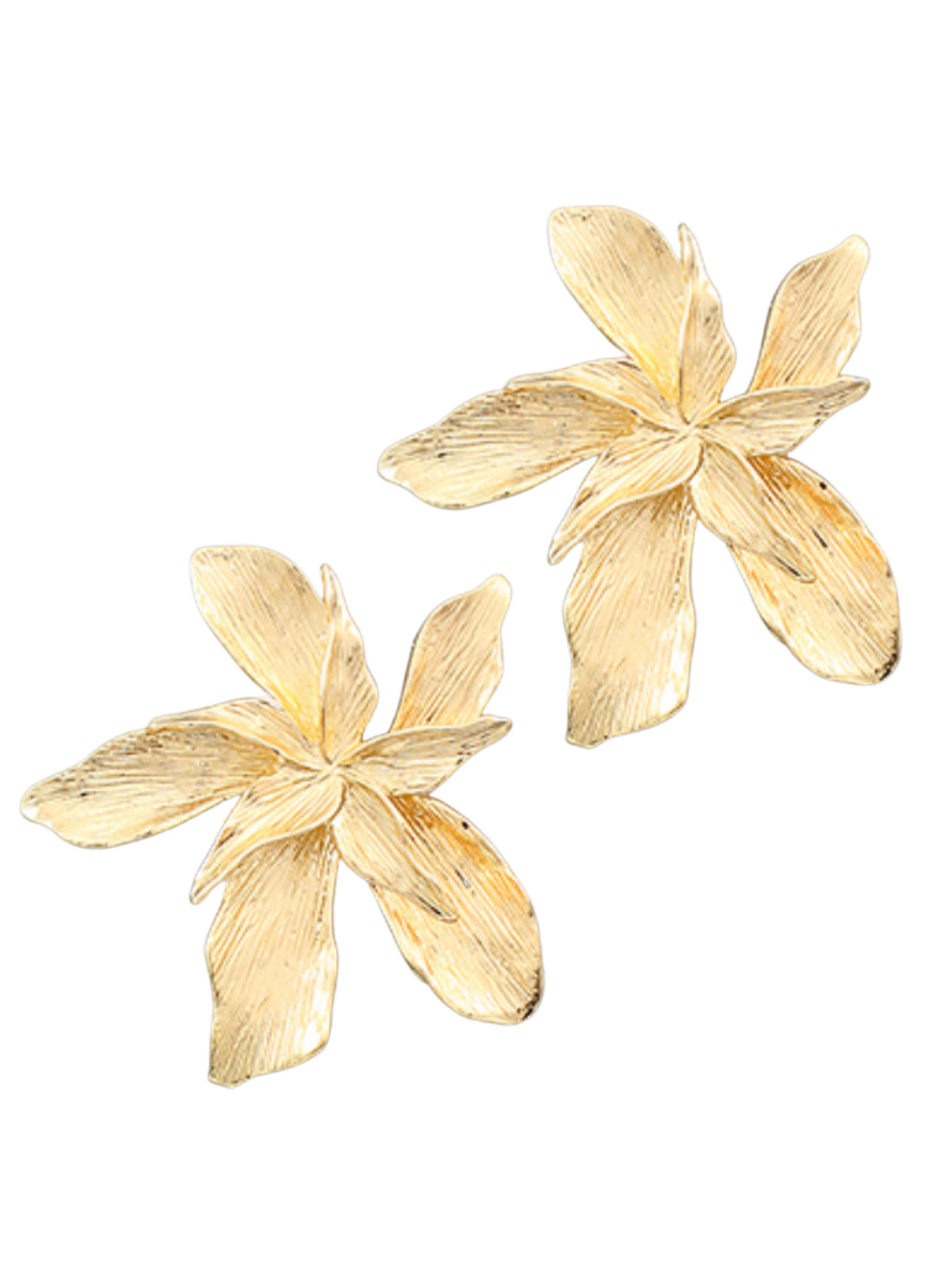 Textured Flower Studs