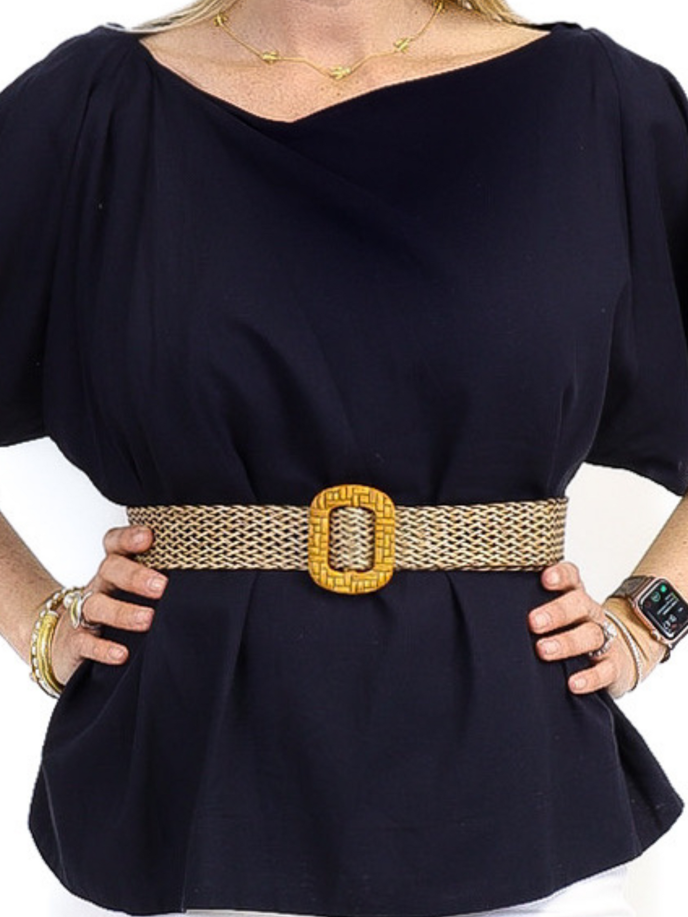 Molly Bracken Woven Belt - Camel