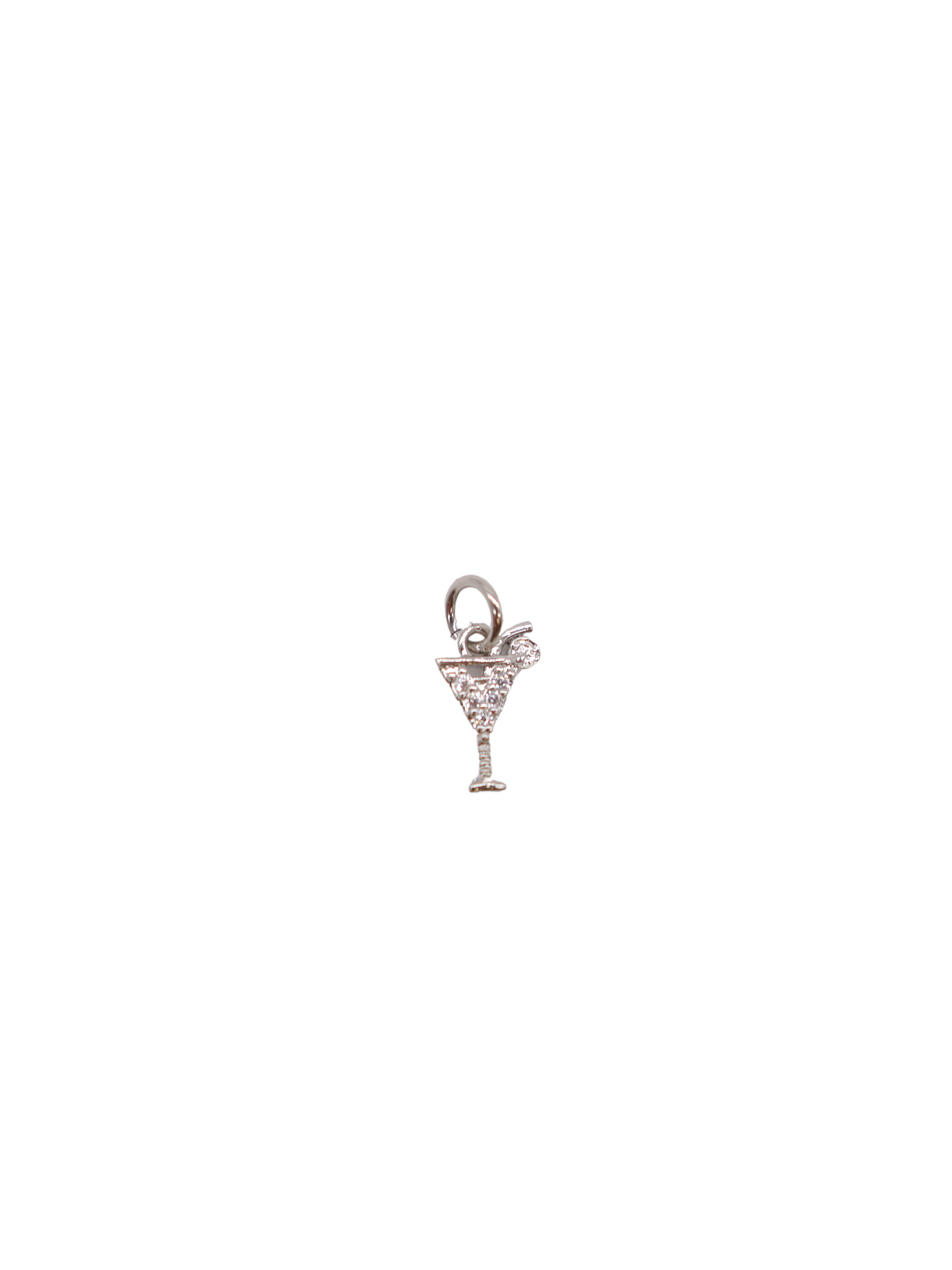 Silver 'Classic Cocktail' Martini Charm