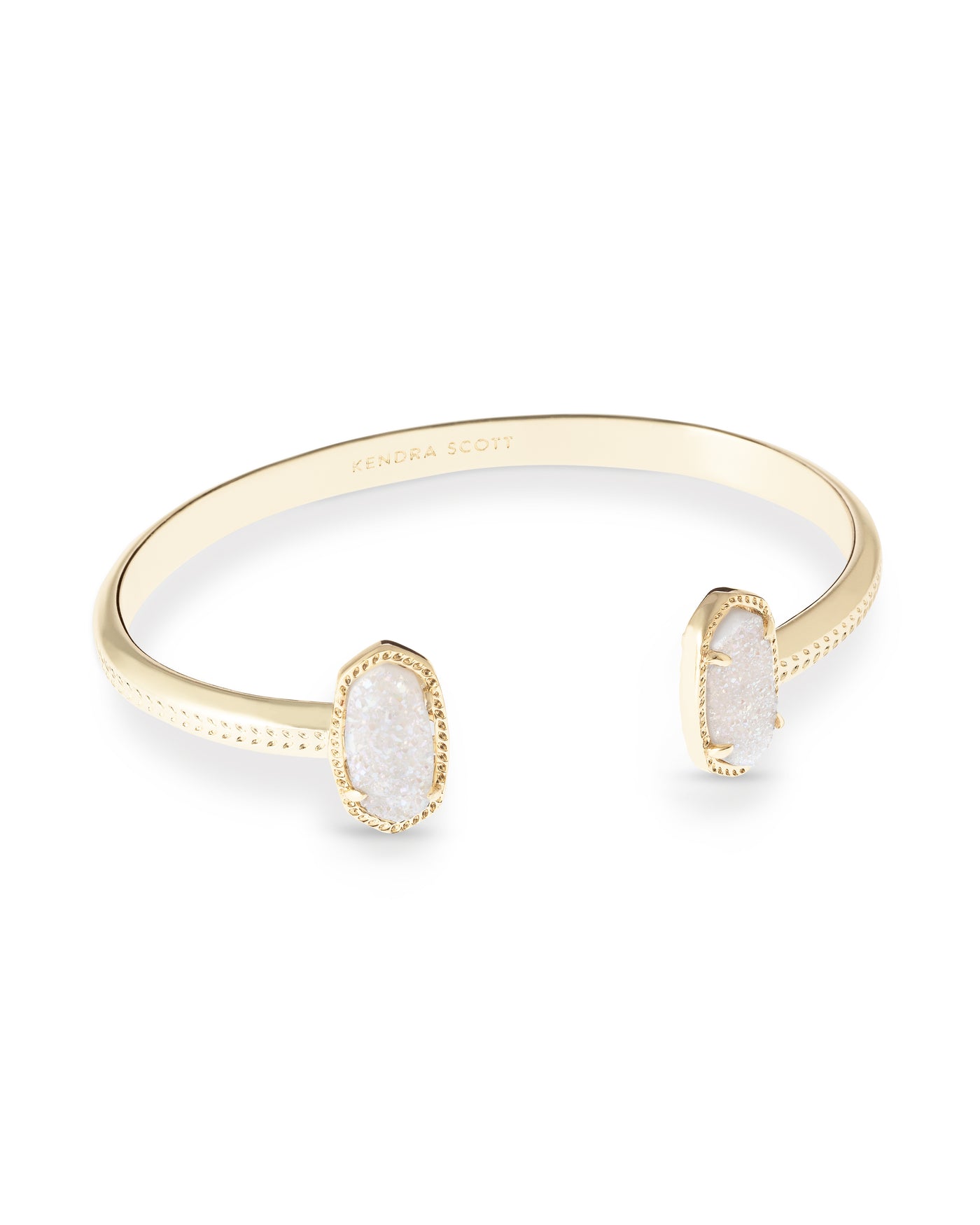 Elton Gold Cuff Bracelet in Iridescent Drusy | Kendra Scott