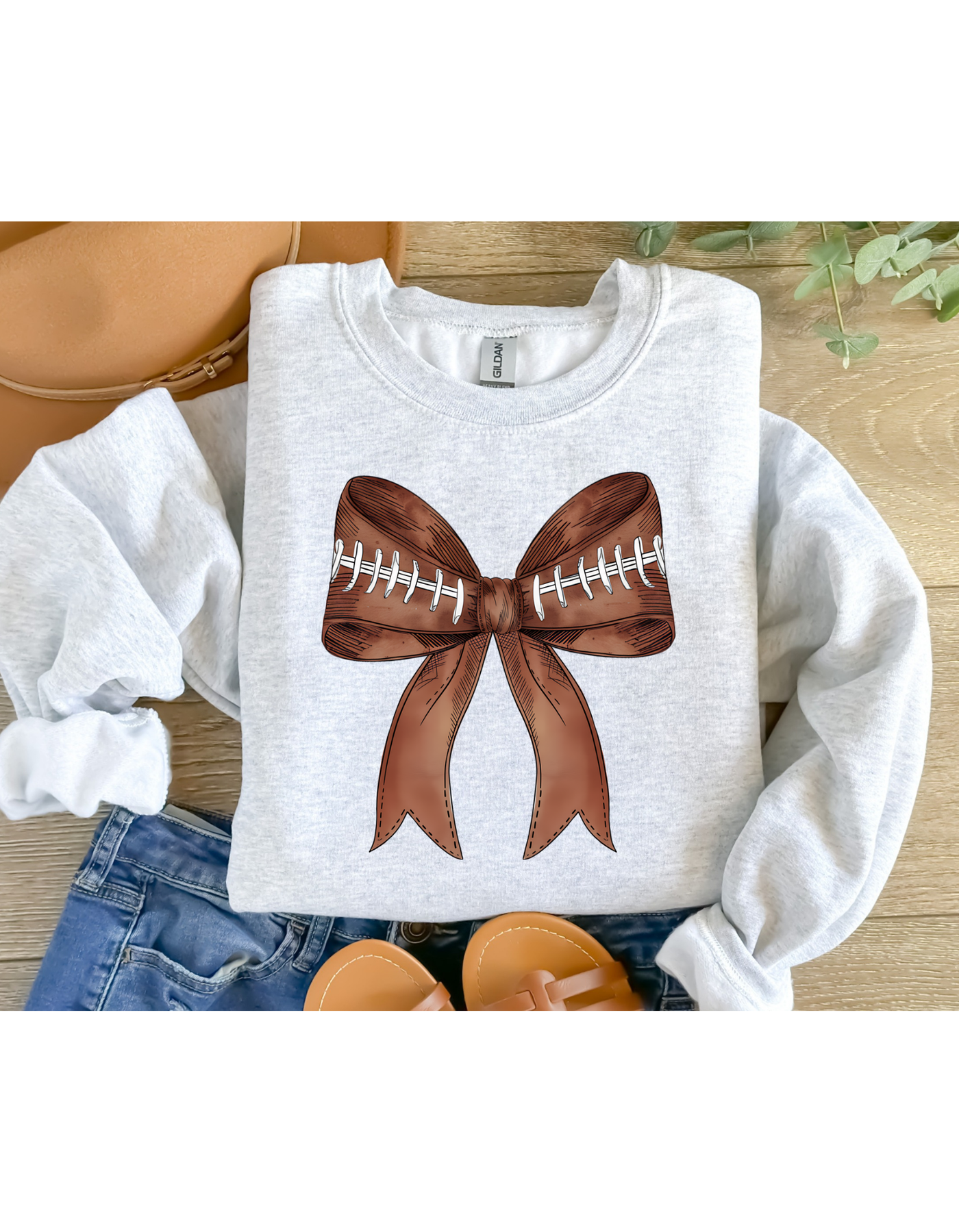 Football Bow Sweatshirt