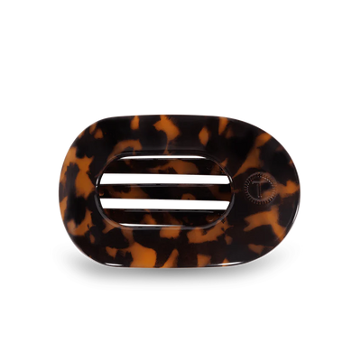 Teleties Flat Round Medium Hair Clip - Tortoise