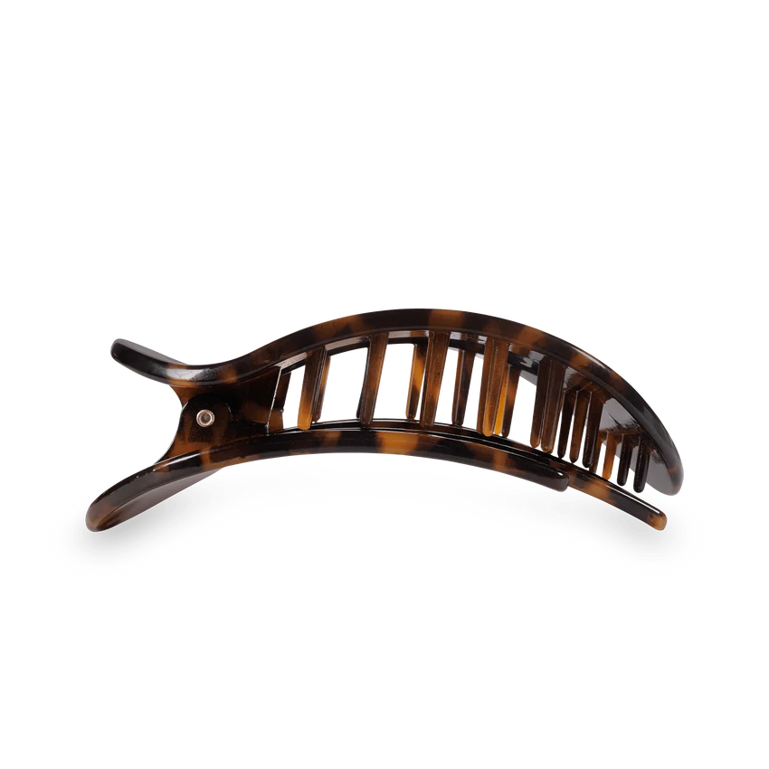 Teleties Flat Round Medium Hair Clip - Tortoise