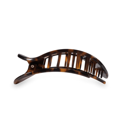 Teleties Flat Round Medium Hair Clip - Tortoise