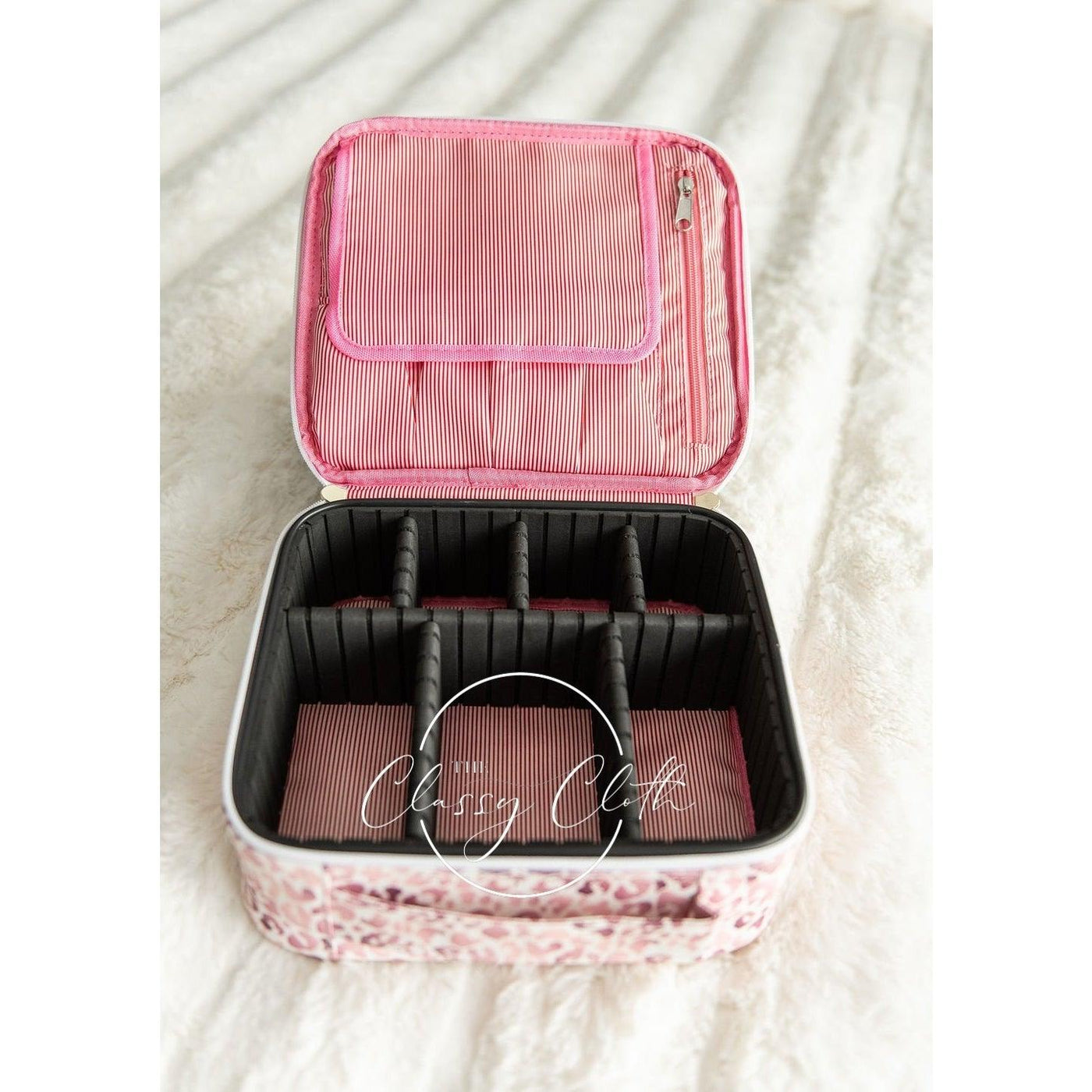 Mega Makeup Case in Rose Gold Leopard | Fruit of the Vine Boutique 