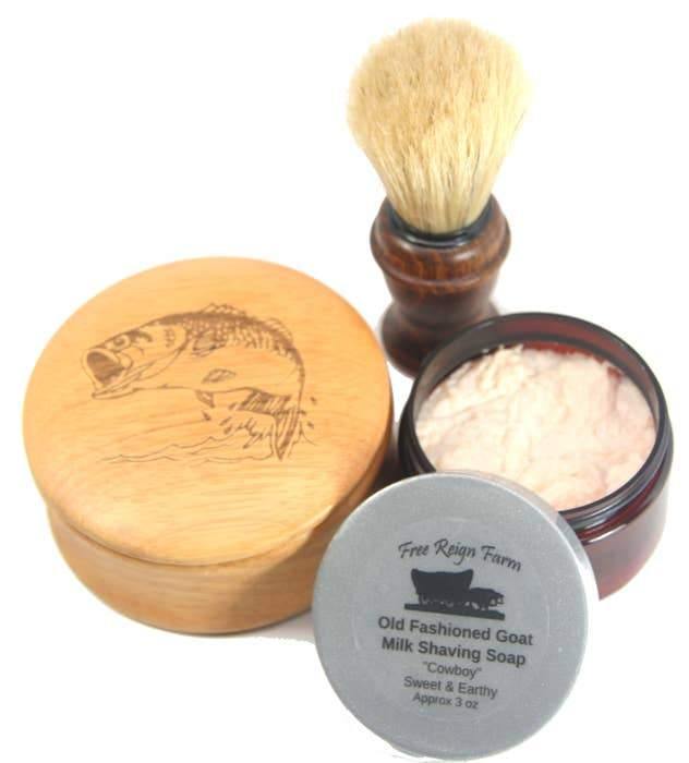 Men's Goat Milk Shaving Soap Gift Set | Fruit of the Vine Boutique 