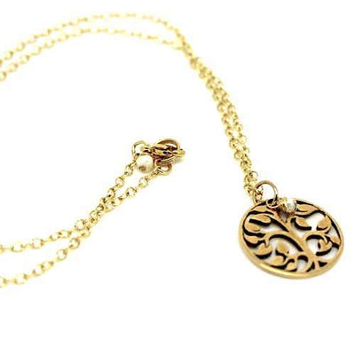 Brass Tree of Life Necklace - Fruit of the Vine