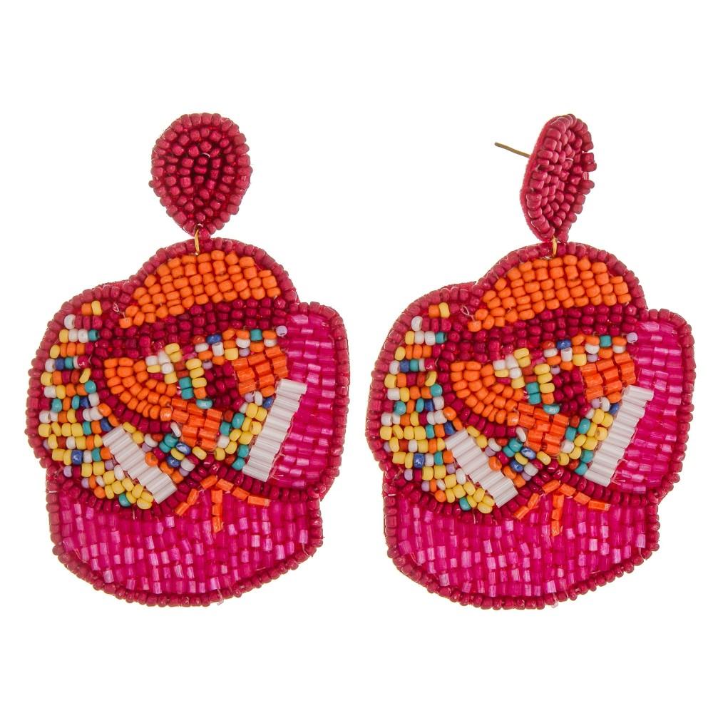 Naomi Beaded Earrings - Fruit of the Vine