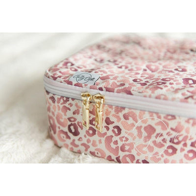 Mega Makeup Case in Rose Gold Leopard | Fruit of the Vine Boutique 