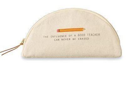 Teacher Canvas Pouches | Mud Pie | Fruit of the Vine Boutique 