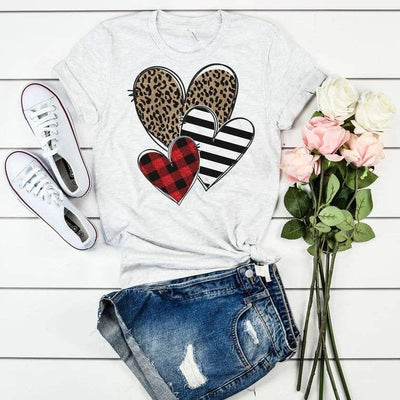 Three hearts Valentine Tee