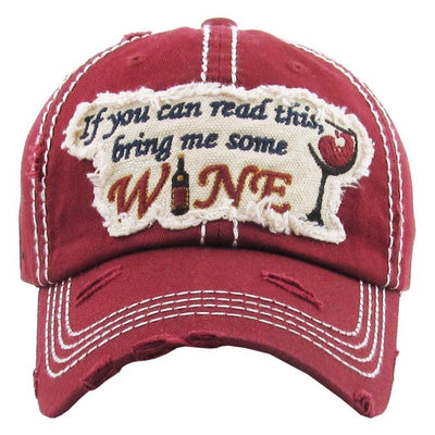 Bring Me Wine Hat | Fruit of the Vine Boutique 