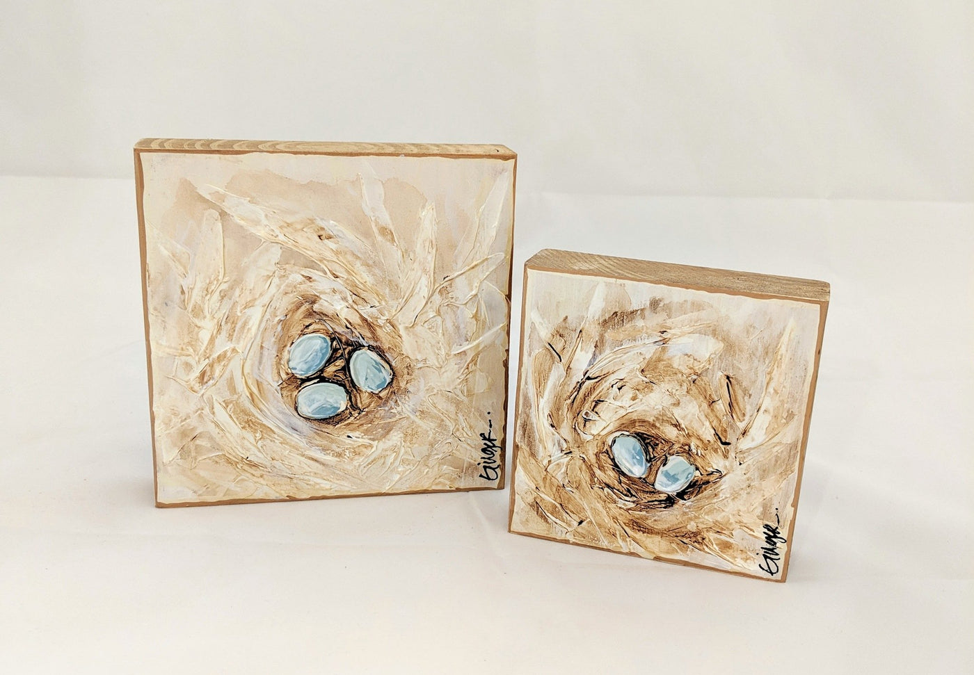 Square Bird Nest Art - Fruit of the Vine