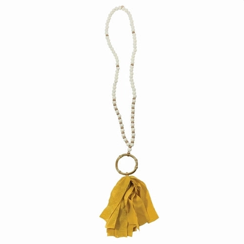 Brisbane Necklace in mustard yellow.