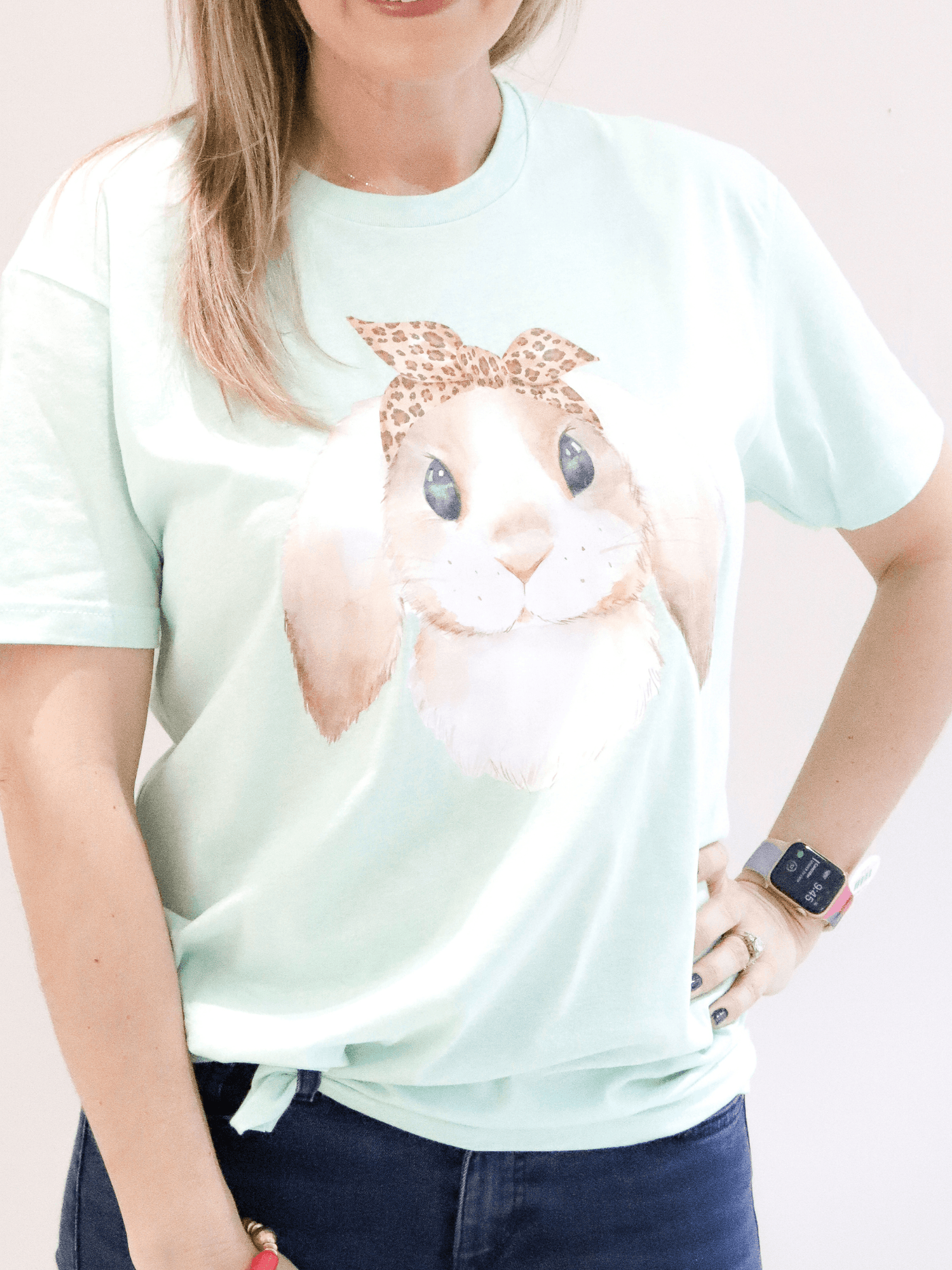 Floppy Bunny Tee front view.