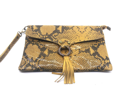 German Fuentes Snakeskin Envelope Tassel Handbags | Fruit of the Vine Boutique 