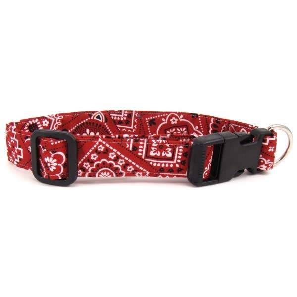 Red Bandana Dog Collar - Fruit of the Vine